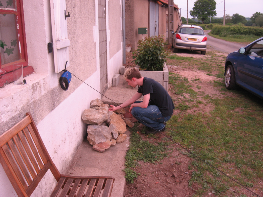 Dennis zoekt een hagedis