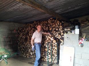 Hout stapelen