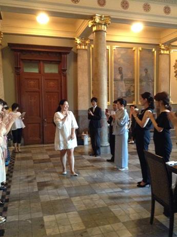 Yuko is welcomed